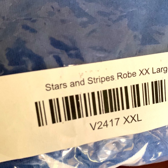 Catalog Favorites Stars and Stripes Patriotic Women’s XXL Cotton Robe, NWT - Picture 4 of 5